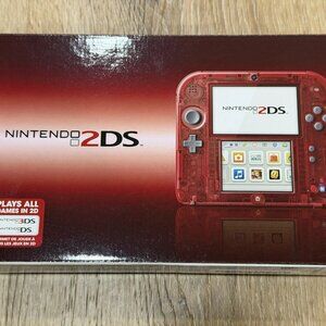 Nintendo 2DS Limited Edition Crystal Red console (2014) 3DS BRAND NEW